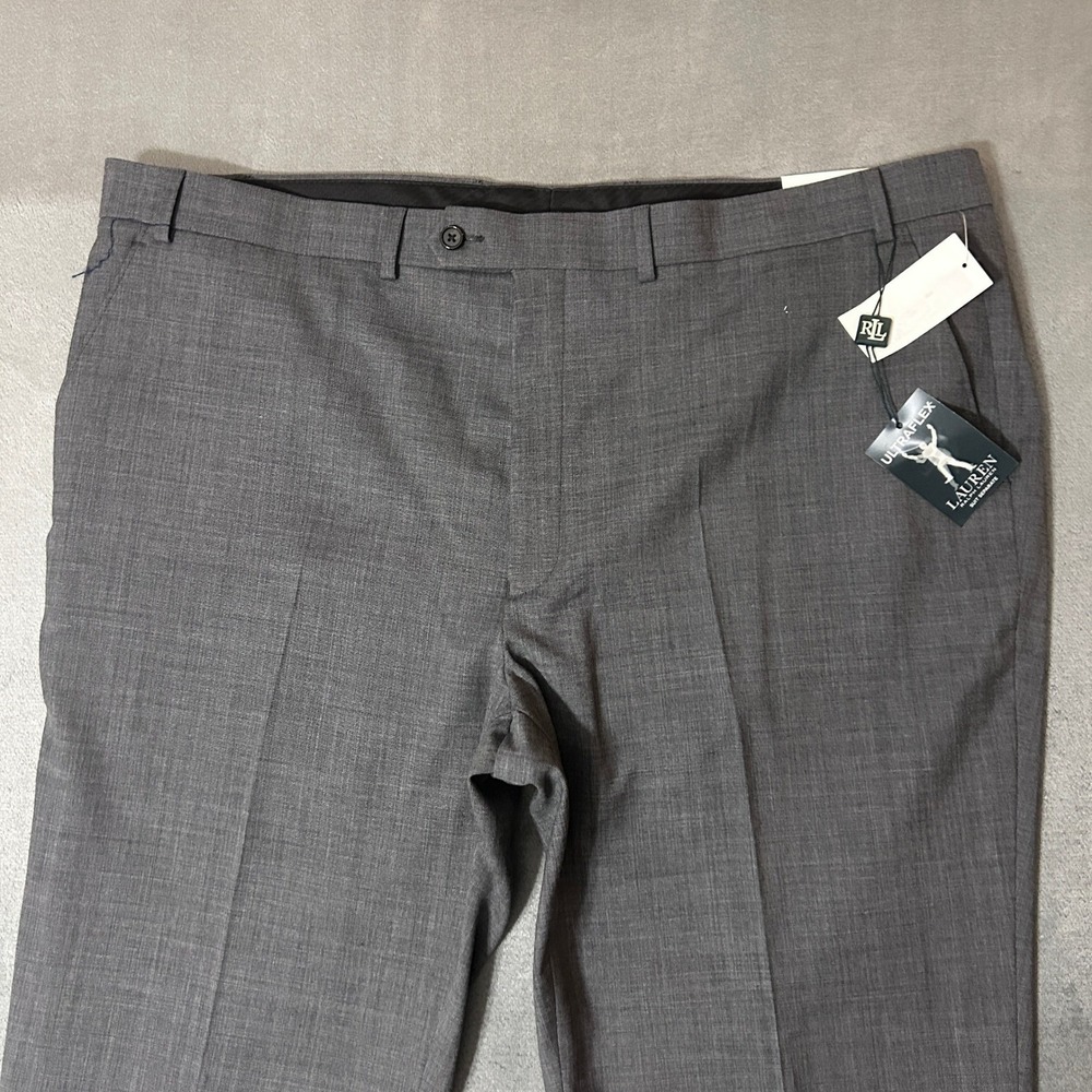 NWT Lauren Ralph Lauren Edgewood Dress Grey Pants Mens 44x32 UltraFlex Wool - Picture 3 of 12